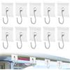 GUOSIYAO Occhielli per Guide Montanti 10Pcs Ganci per Tende da Sole da 5/6 mm a 7/8 mm Occhielli per Binari Ganci A S Accessori per Tenda da Sole Camper Tenda Roulotte Campeggio (Weiß)