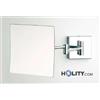 Specchio cosmetico ingranditore quadrato a parete h3903