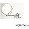 Specchio cosmetico ingranditore tondo a parete h3904