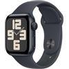 Apple Watch SE (2ª gen.) GPS 40 mm Smartwatch con cassa in alluminio Mezzanotte e Cinturino Sport Mezzanotte - S/M. Tracker per il fitness e il sonno, app Battito, Rilevamento incidenti