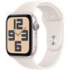 Apple Watch SE (2ª gen.) GPS 44 mm Smartwatch con cassa in alluminio Galassia e Cinturino Sport Galassia - S/M. Tracker per il fitness e il sonno, app Battito, Rilevamento incidenti, display Retina