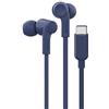 Belkin SoundForm Auricolari con filo e connettore USB-C, auricolari in-ear con microfono, cuffie USB-C per iPhone 15, iPad mini, Galaxy S24, dispositivi Android e altri (cuffie con microfono), blu