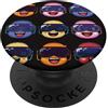 Virtual Reality VR Gamer Gaming Gifts Gamer VR del modello del fronte della cuffia di realtà virtuale PopSockets PopGrip Intercambiabile