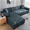 uyeoco Copri Divano Angolare con Penisola a Sinistra Destra Moderno Copridivano Elasticizzato 1/2/3/4 Posti Penisola Angolare Necessario acquistarne Due Copertura Divano (Color : S, Size : 90-140cm)