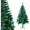 XINZI Albero di Natale artificiale, 150 cm, in PVC, verde, con ago di pino e supporto, simulazione albero di Natale per Natale, Halloween, feste