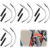 ZEACCT 16 Pezzi Cavi di Superficie V-Brake da, Condotto del Cavo Della Bicicletta, V Guida del Cavo Della Superficie Frenante, Accessori per Bici da Strada Mountain Bike - Argento+ Nero