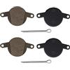 ECSiNG 2 Paia Di Pastiglie Freno A Disco Per Bici Semi Metalliche In Resina Compatibile Con Magura Clara 3.1 3.2 Louise 3.1 3.2 Con Perni Di Posizionamento Parti Di Ricambio Spessore 4 Mm