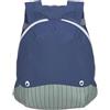 Lässig Piccolo zaino per bambini per la scuola materna con cinturino da 2 anni, 20 x 9 x 24 cm, 3,5 L, Blu Scuro (Whale)
