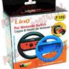 r2digital® COPPIA VOLANTE compatibile per NINTENDO SWITCH ACCESSORI SPORT STEERING WHEEL MARIO KART NERO ROSSO BLU