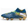 PUMA Scarpe da calcio FUTURE 7 ULTIMATE BNA FG/AG per donna, Blu/Verde/Giallo/Altro