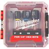 Milwaukee Set 4 Bussole Magnetiche Attacco 1/4'' HEX Milwaukee - 4932492445