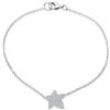 Ankra 925 1VNAKRJ-BR0113 - Bracciale da donna, 18,5 cm, con chiusura a moschettone, in argento sterling rodiato, Eine Grösse, Argento sterling, Nessuna pietra preziosa