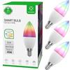 WOOX Lampadine intelligenti che cambiano colore WiFi (confezione da 3 candele E14)