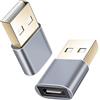Helos Adattatore USB 2.0 Type-C™ femmina/USB 2.0, PremiumUM, grigio scuro