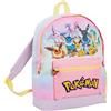 Pokémon Pokemon Eeveelutions - Zaino per ragazze, per scuola, viaggi, pranzo, rosa, Taglia unica, Zaino