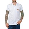 Ellesse Polo Uomo Manica Corta Logo Patch Ricamo 100% Cotone (White, L, l)