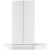 WHOUS - Armadio Multiuso EASY 2 Ante e 4 Vani 79,20x38x166 cm - Armadio Camera Da Letto, Studio e Ufficio Colore Bianco - Armadio Salvaspazio Multiuso