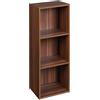 URBNLIVING URBN LIVING ® 1, 2, 3, 4 ripiani, in legno con Contenitore scaffale Libreria, Scaffale in legno, Teak, 3 ripiani