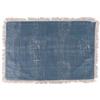 Villa d'Este Home Tivoli Set 6 Tovaglietta con frange, in policotone, 48x33cm, blu, Tuareg
