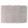 Villa d'Este Home Tivoli Set 6 Tovaglietta con frange, in policotone, 48x33cm, grigio, Tuareg