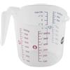 Emsa K32261 Prep&Bake - Misurino in plastica, 1 l, doppia scala, per ingredienti solidi e liquidi, labbro integrato per versare in modo preciso e pulito, lavabile in lavastoviglie, trasparente