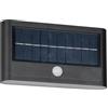 RL LIVE YOUR LIGHT Reality Leuchten Applique murale d'extérieur LED RAMOS R24746232, Plastique Noir mat, 8 Watt LED, Hybride Solaire/Batterie, Capteur crépusculaire, Capteur de mouvement