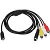 ECSiNG Cavo audio video VMC-15FS VMC-30FS VMC-30FS per fotocamera digitale a 10 pin, compatibile con videocamere Handycam Sony DCR-SR90/DPP-EX50/HDR-CX7/HDR-FX7 Handycam (1,5 m)