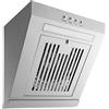 generic Cappa aspirante piccola in acciaio inox, 230 W, con LED, 17 m³/min, ventola da parete da 400 mm