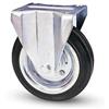 eacommerce Ruote piroettanti industriali rotelle Piene Girevoli con Piastra per Carrelli Banchi da Lavoro Mobili (Ruota Fissa, 150 mm)