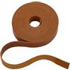 HOBBIESAY 4m cinghie in pelle piatta marrone 2cm larghe fasce in pelle strisce di cuoio con motivo litchi per fai da te animali domestici cinture borsa sella cintura artigianato