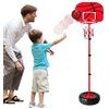 WISHTIME Canestro Basket, Canestro Bambini Altezza Regolabile Posteriore con Cerchio Accessori Giocattolo per Il Basketball per Bambini