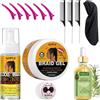 WOZUTUNT Gel Treccia Forte Tenuta Treccia Schiuma Treccia Dompte I Frisottis, Gel Lisciante, Buono Per La Torsione, Gel Trecciante A Tenuta Extra