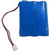 JJoias Pacco Batteria Ricaricabile Agli Ioni Di Litio - 3.7 V 6600 MAh (3 Batterie Icr18650 2200 MAh Parallele 18650) Cavo Da 3.9 Pollici (10 Cm) Connettore Femmina JST PH