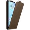 Cadorabo Custodia per Huawei P30 in BRUNO CAFFÈ - Protezione in Stile Flip con Chiusura Magnetica - Case Cover Wallet Book Etui