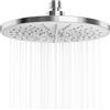 YUANNY Soffione doccia a pioggia Rotondo a risparmio d'acqua, Docce fisso 9 pollici anti calcare bagno ad alta pressione, elegante, moderno, cromato