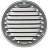 Steinberg14 Griglia di Ventilazione Rotonda 125mm - Lamiera Zincata con Zanzariera - Copertura di Ventilazione - Registro di Scarico Aria