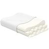 bonmedico Cuscino Cervicale in Memory Foam - Guanciale Letto Ortopedico Basso per Dormire, Anatomico e Ergonomico - Per Dolori Cervicali e al Collo