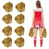 BDBFDFY 8PCS pompon da cheerleader,Pom Pom Cheerleader,Pom Pom Cheerleader Professionali,Fiore a Mano Cheerleader,per sport cheerleader, da sera, per feste notturne (A)