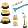 DERJDISF Perno Disposizione Fiori Rotondo Ikebana Kenzan, Flower Frogs, 5Pcs Ikebana Rotondi in Metallo, Kenzan, Supporto per Steli in Spirale, Strumenti Fissi Creativi per Rana di Fiori (4 Dimensioni)