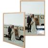 CABBEL - Confezione da 2 cornici portafoto, Rovere, 60x80 cm, cornici per documenti, collage, poster, in legno MDF e vetro acrilico, per appendere foto e puzzle