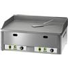 FIMAR Fry top a gas con piano liscio in acciaio sabbiato cm 65 x 48 GPL