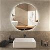 Parama Specchio led tondo Ø 80 cm 3 mm retroilluminato luce fredda con sensore touch-screen | Alcor
