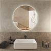 Parama Specchio led tondo Ø 70 cm 3 mm retroilluminato luce fredda con sensore touch-screen | Alcor