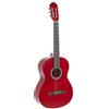 GEWA Chitarra classica, Chitarra Basic, corpo tiglio, tastiera in legno di pakka, meccaniche cromate, 4/4 rosso