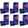 Durex 6x Durex Intense Preservativi Lubrificati Forma Easy-On con Nervature e Rilievi Scatole da 6 Pezzi Ognuna - 36 Profilattici