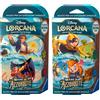 Cartemagic Disney Lorcana Mare di Azzurrite Bundle 2 Mazzi Smeraldo Zaffiro e Ambra Rubino versione Italiano