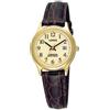Lorus Orologio da donna con cinturino in pelle Lumibrite Date RXT92AX9