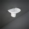 RAK Ceramics Lavabo 485 x 600 mm con colonna o semicolonna Karla RAK Ceramics KAWB00004