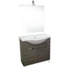 CAPALDO Mobile bagno 85 cm con lavabo e specchio palissandro - Antonella 16887