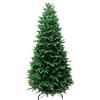 Albero di natale verde finto abete altezza 180 cm Brennero Slim 1861 rami Apertura Ad Ombrello